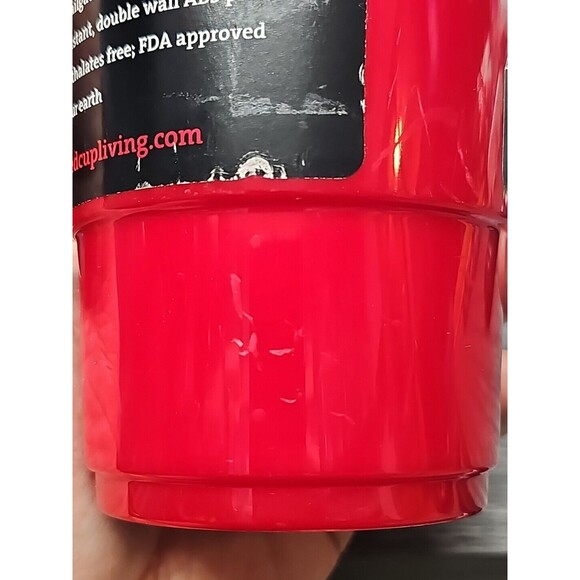 RED CUP LIVING Reusable 32 oz. PARTY Cup #4036 Set of 2 Doublewall READ!! - Picture 7 of 10